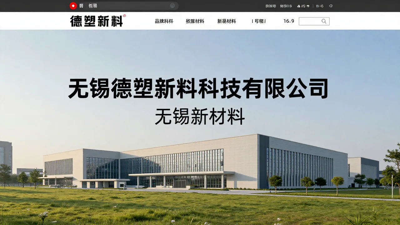 无锡德塑新材料科技有限公司 首页主视觉